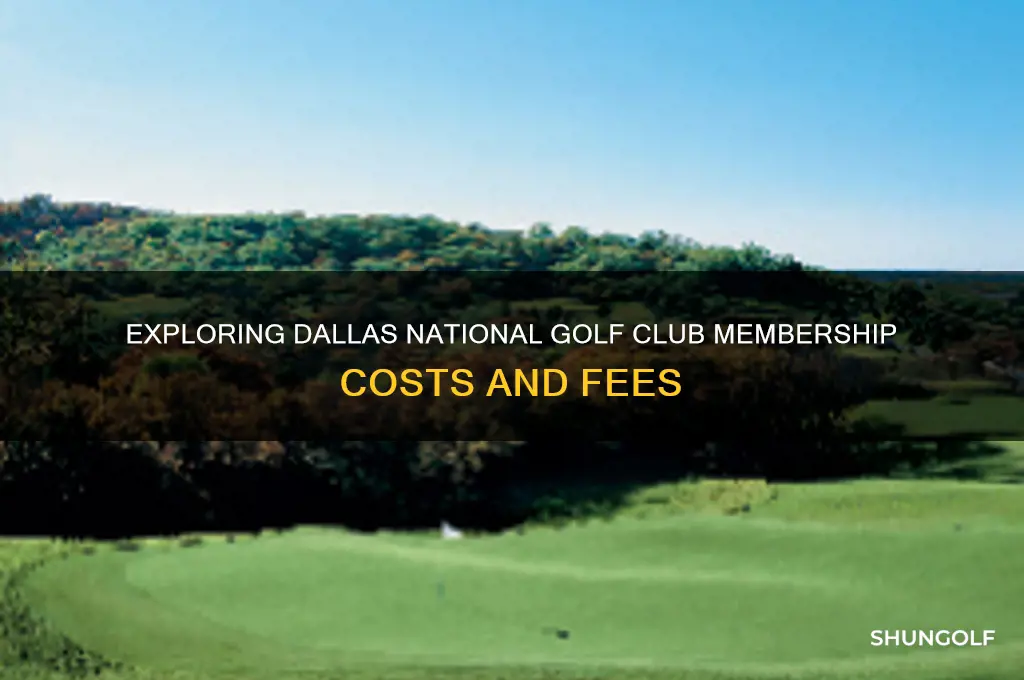 how much does dallas national golf club cost
