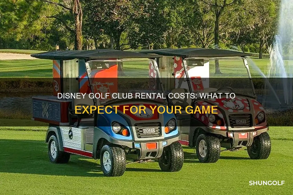 how much does disney golf club rental cost