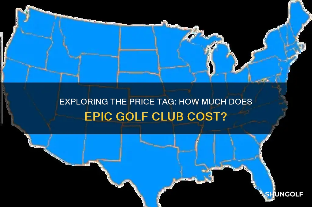 how much does epic golf club cost