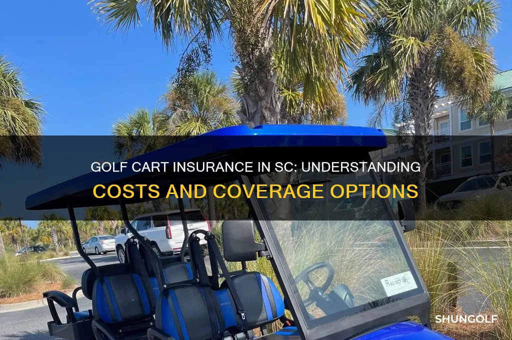 how much does golf cart insurance cost in sc