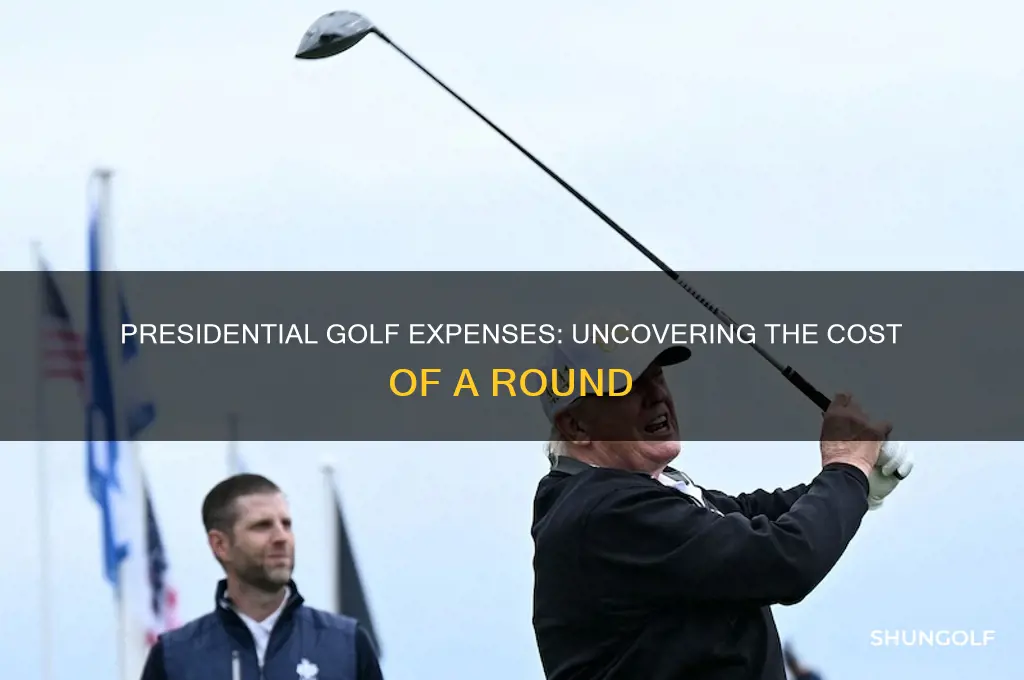 how much does it cost the president to play golf