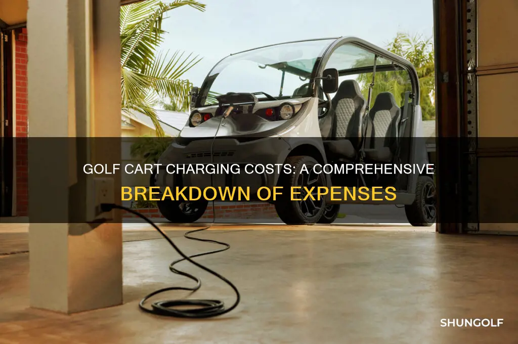 how much does it cost to charge a golf cart