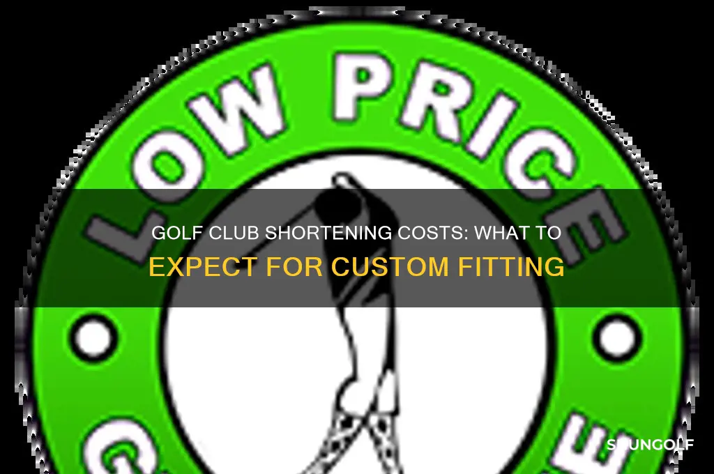how much does it cost to cut down golf clubs