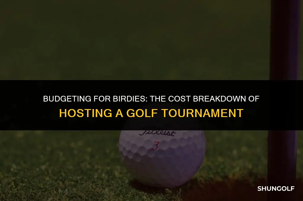 how much does it cost to host a golf tournament