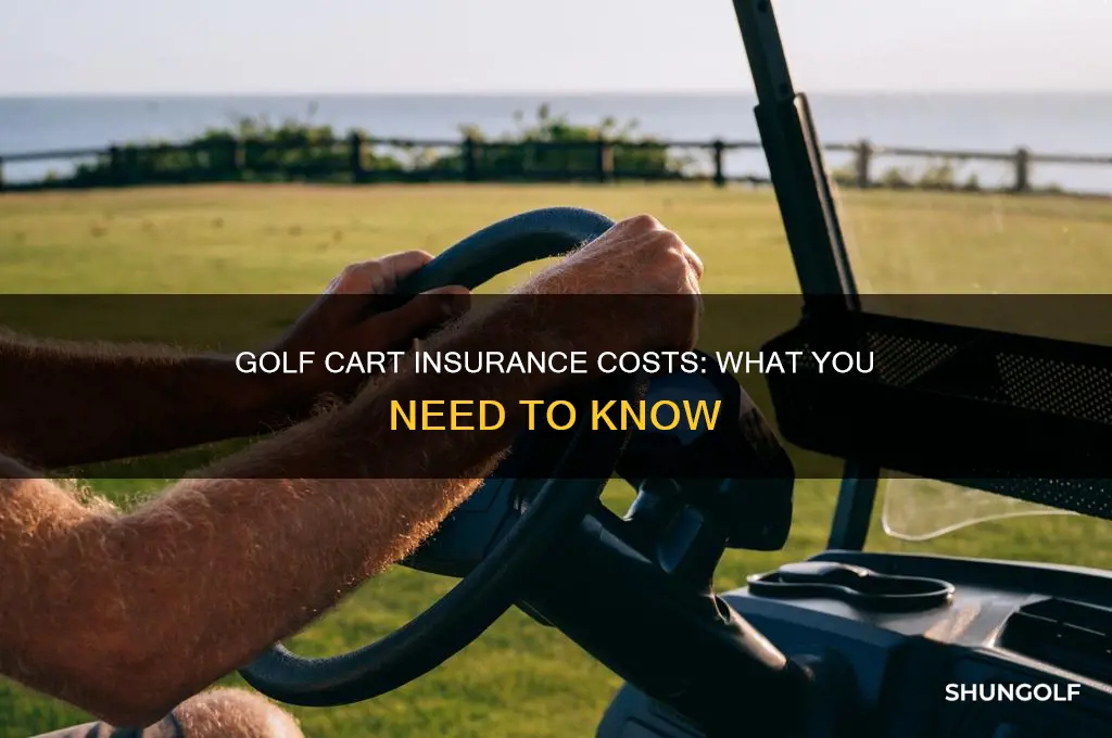 how much does it cost to insure a golf cart