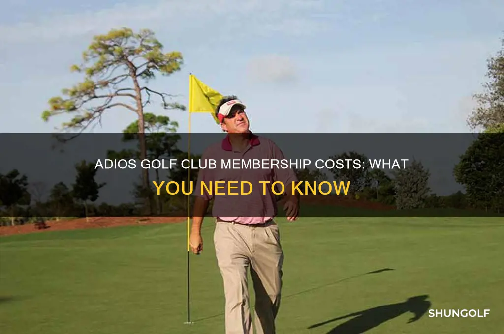 how much does it cost to join adios golf club