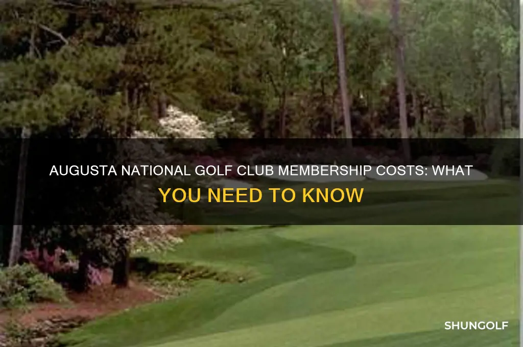 how much does it cost to join augusta golf club