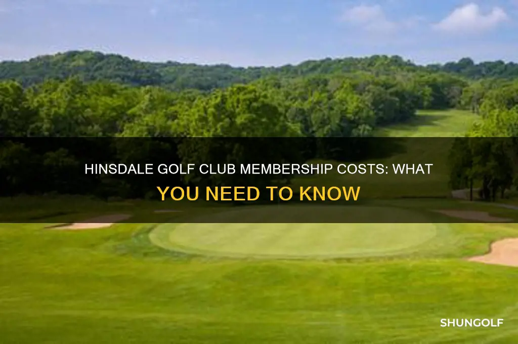 how much does it cost to join hinsdale golf club