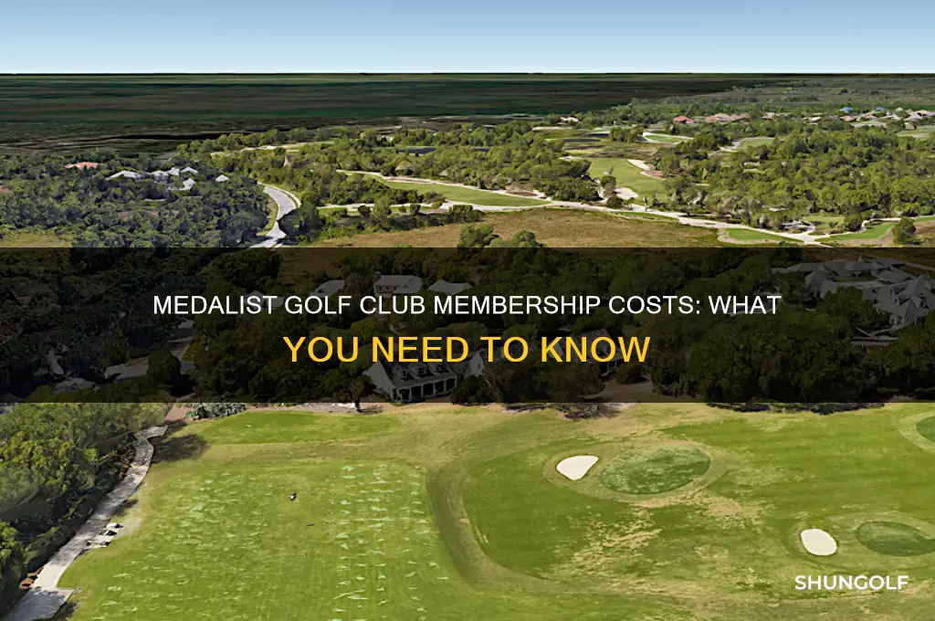 how much does it cost to join medalist golf club