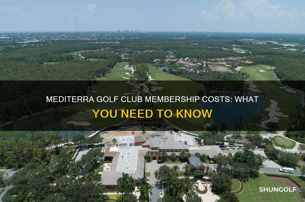 how much does it cost to join mediterra golf club