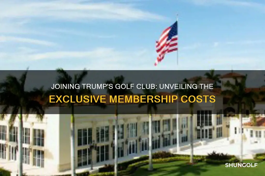 how much does it cost to join trumps golf club