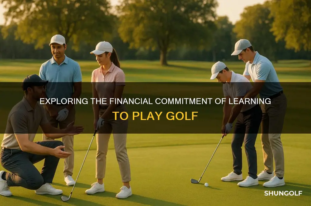 how much does it cost to learn to play golf