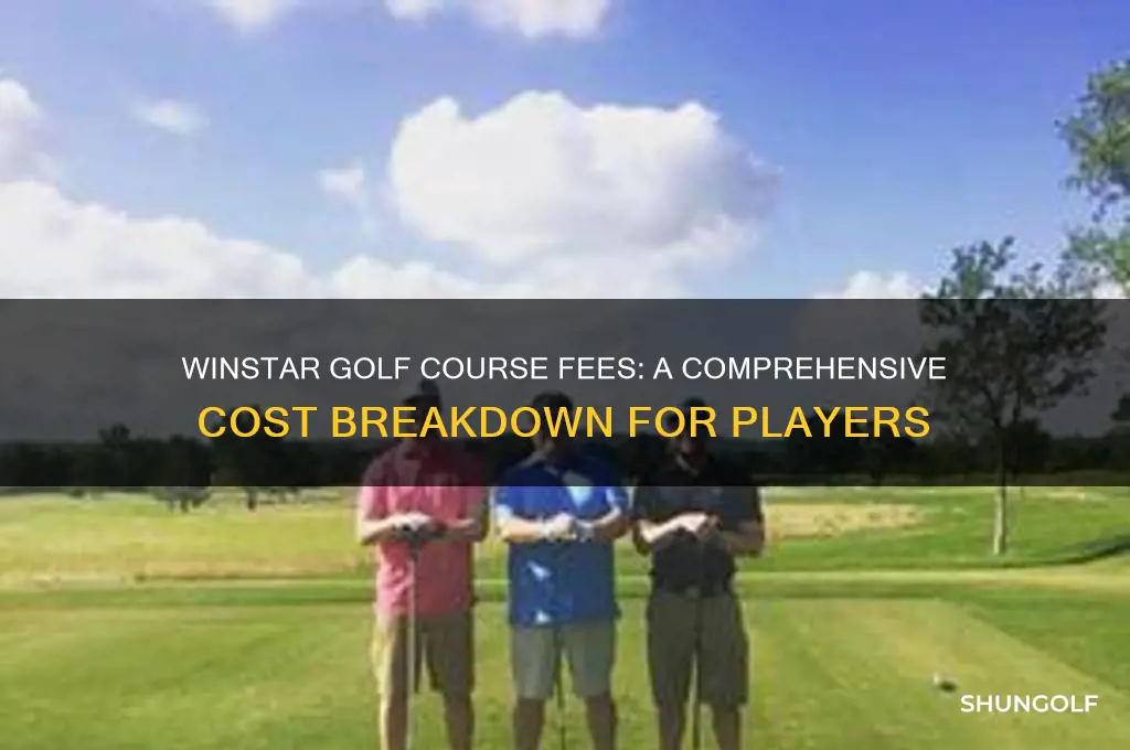 how much does it cost to play golf at winstar