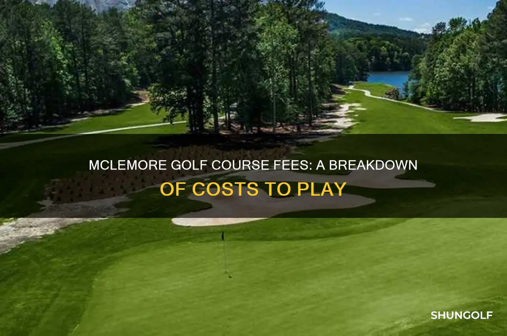 how much does it cost to play mclemore golf course