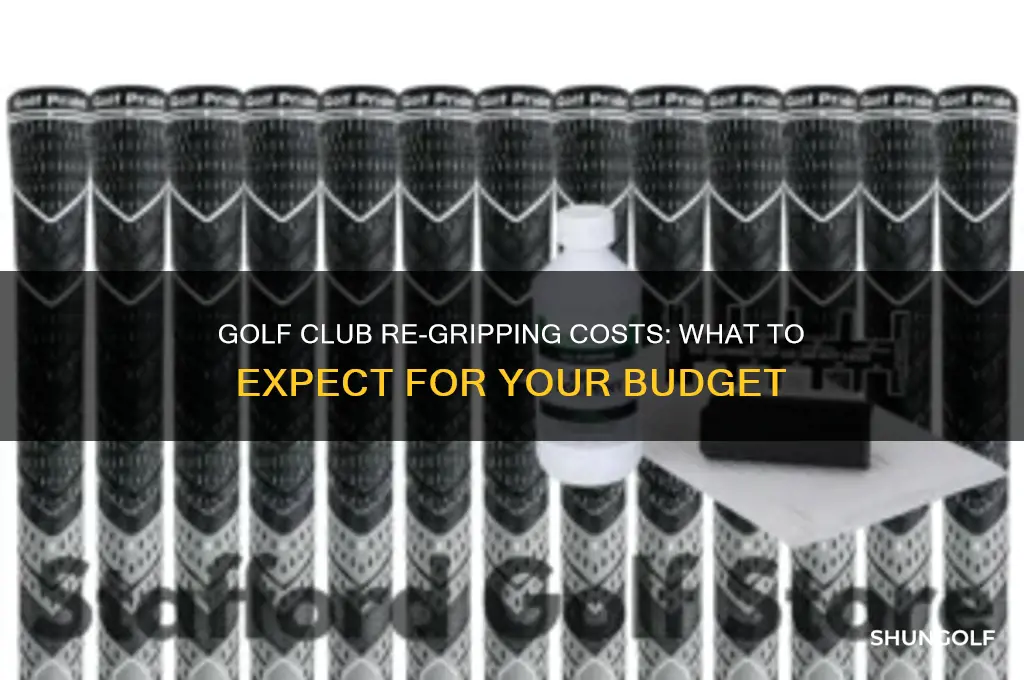 how much does it cost to re grip golf clubs