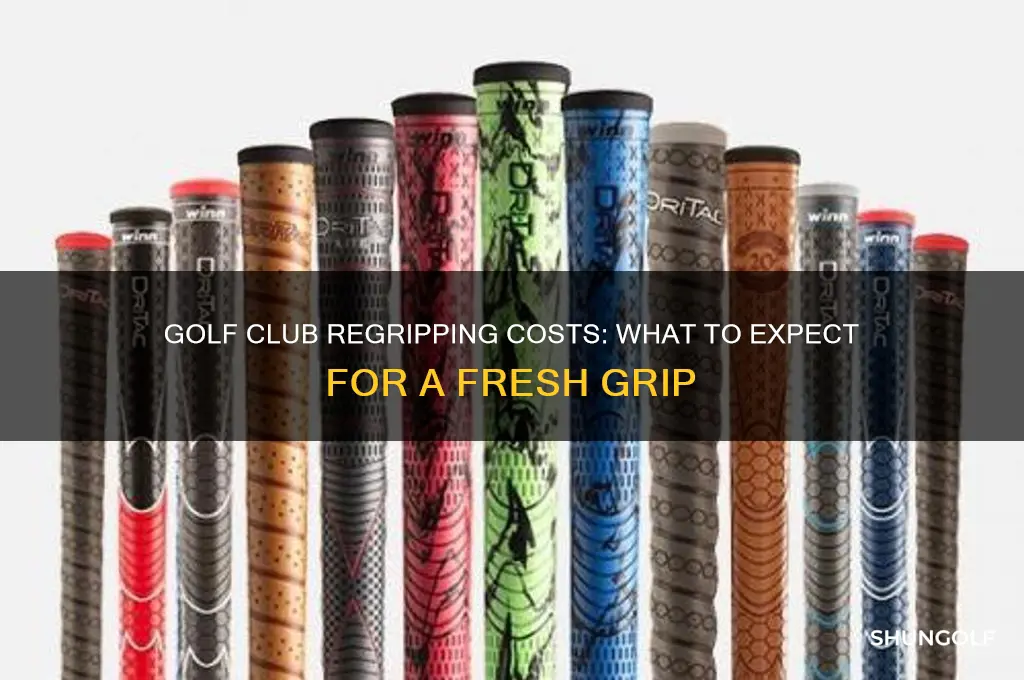 how much does it cost to regrip a golf club