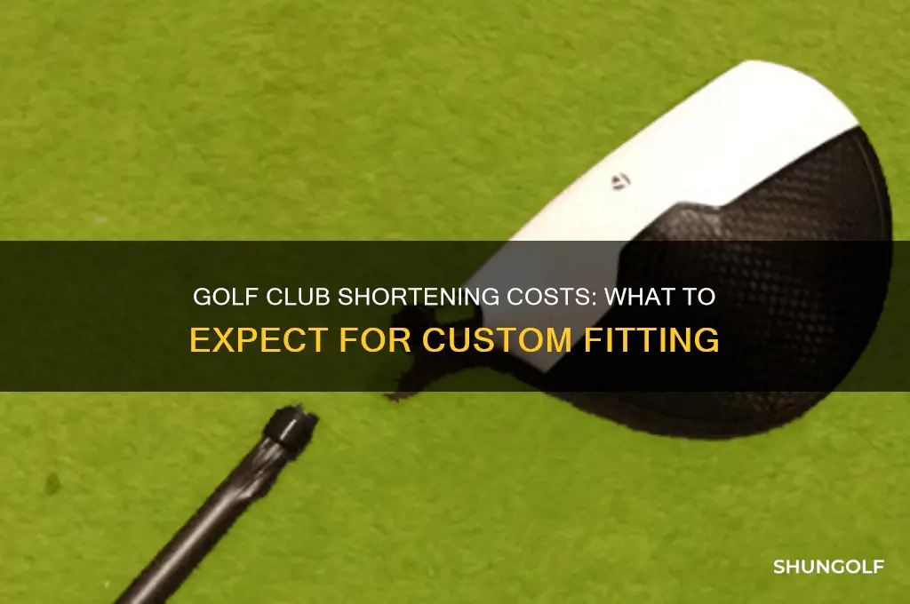 how much does it cost to shorten golf clubs