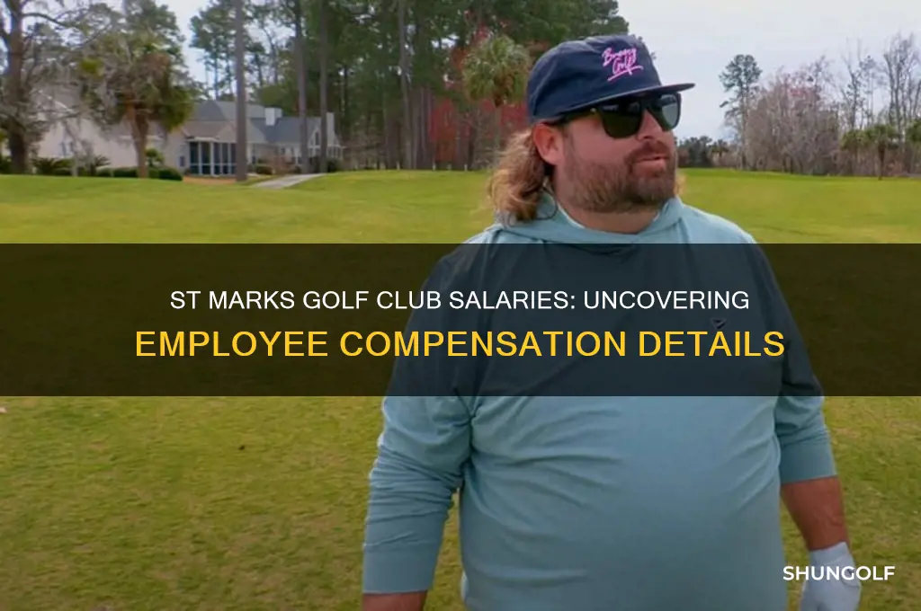 how much does st marks golf club pay