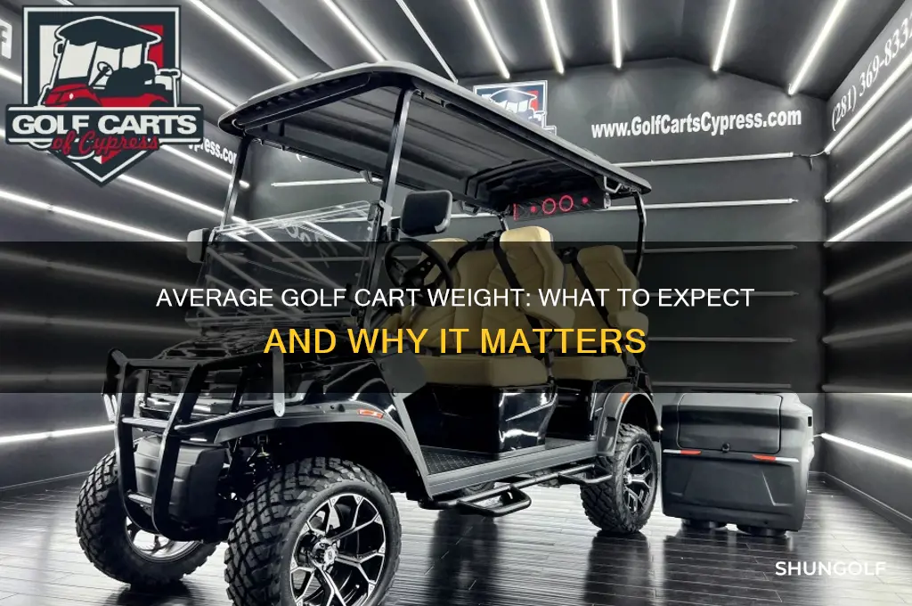 how much does the average golf cart way
