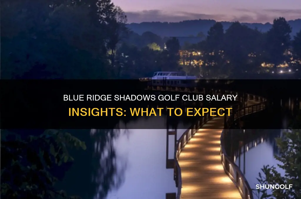 how much does the blue ridge shadows golf club pay