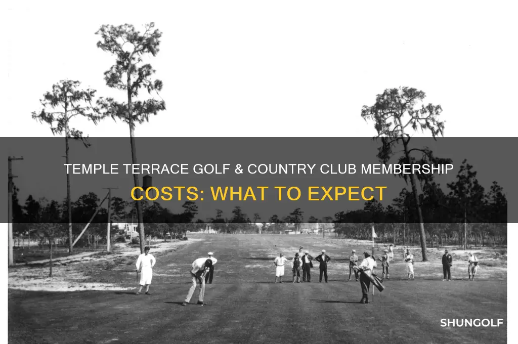 how much does the temple terrace golf and country club
