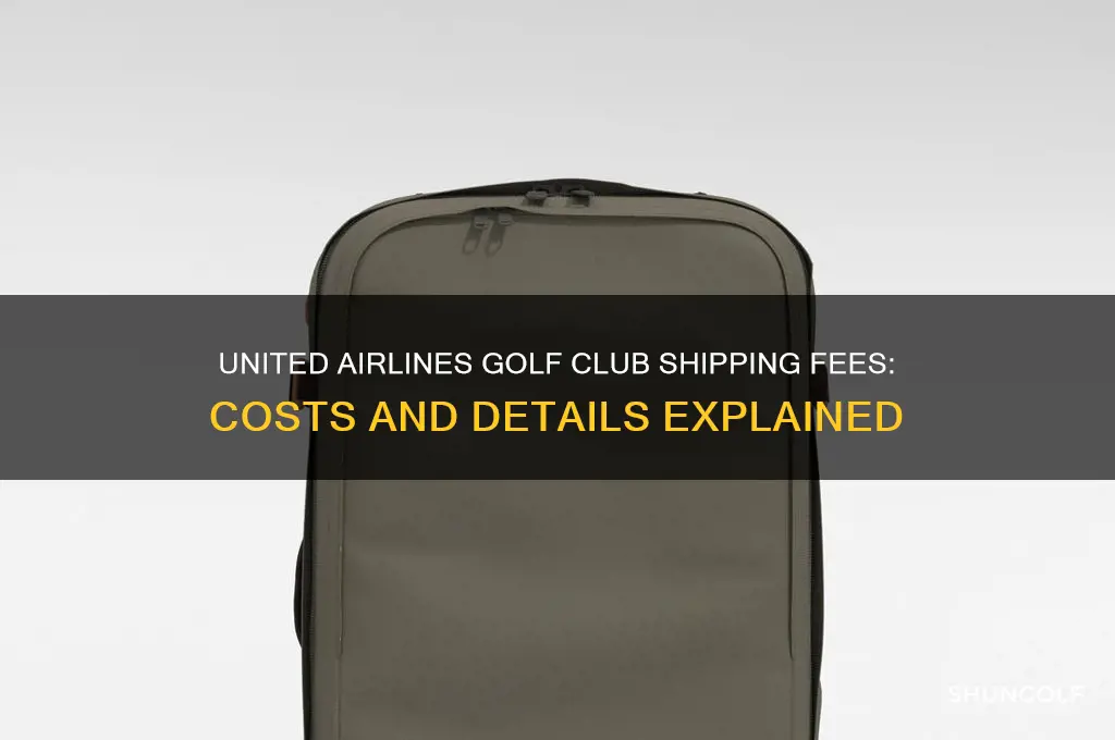 how much does united airlines charge to ship golf clubs