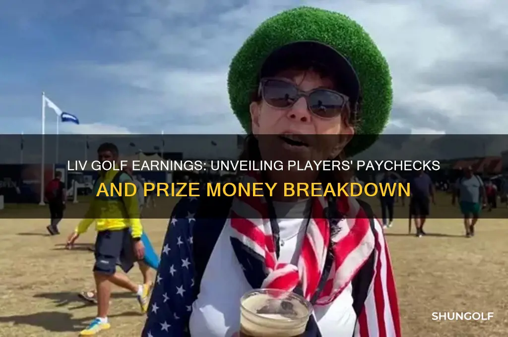 how much each liv golf player makes