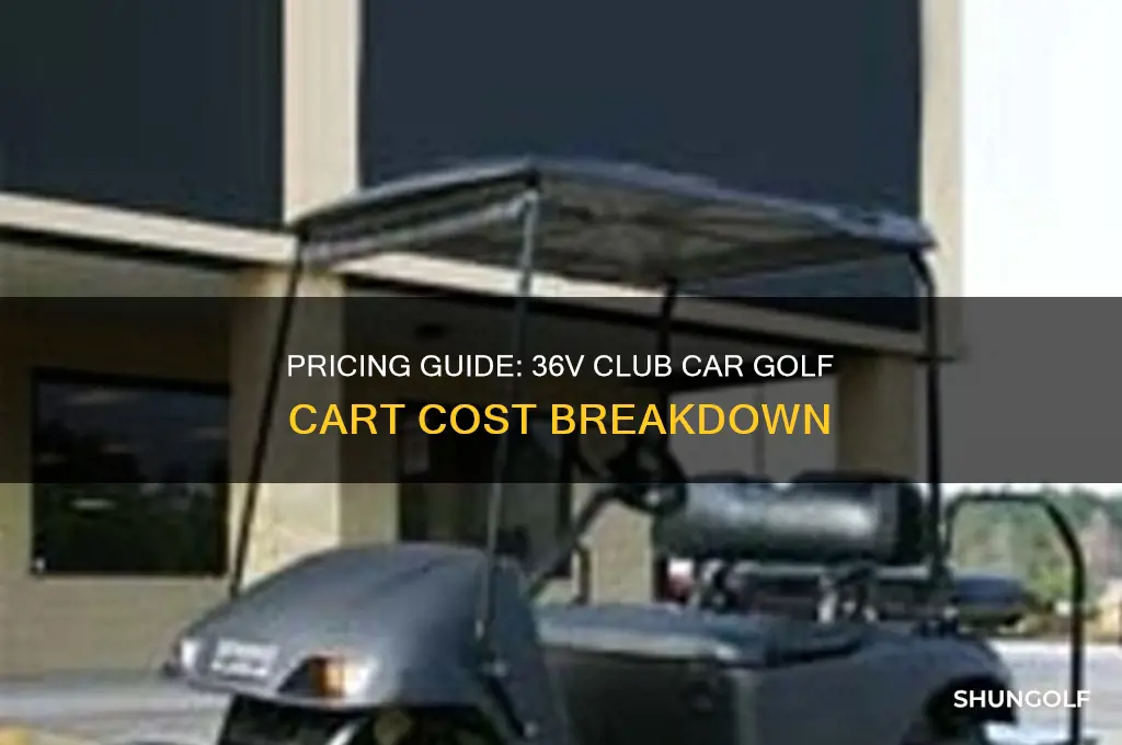 how much for a 36 v club car golf cart