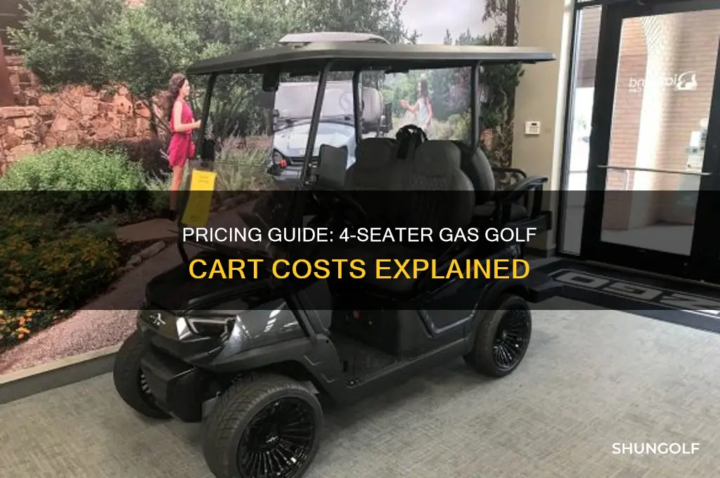 how much for a 4 seater gas golf cart