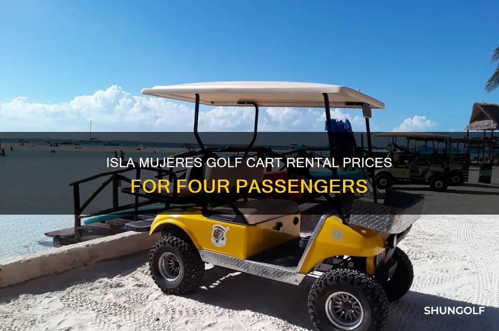 how much for a four person golf cart isla mujeres