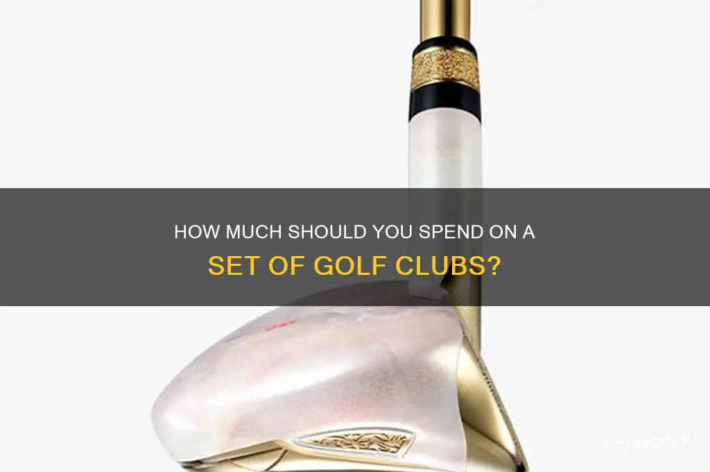 how much for a set of golf clubs
