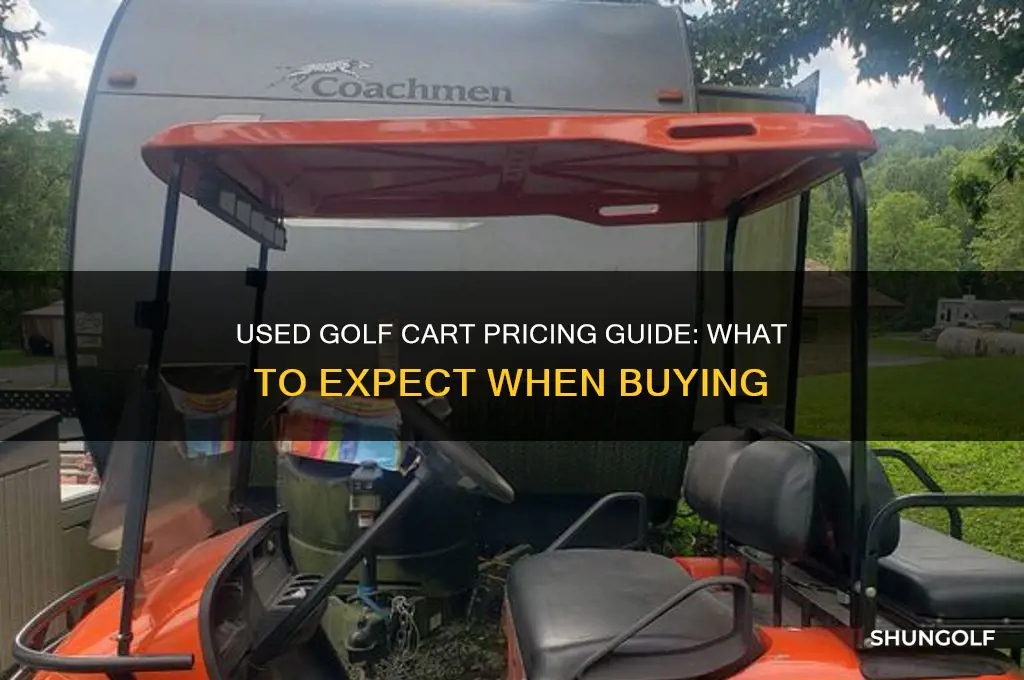 how much for a used golf cart