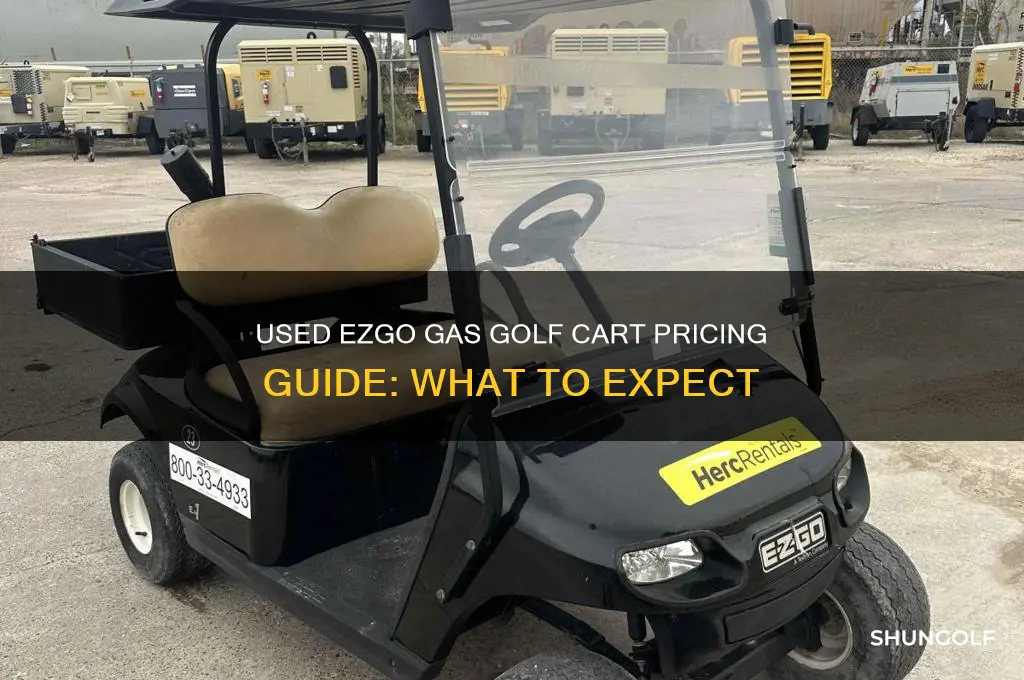 how much for an ezgo gas golf cart used