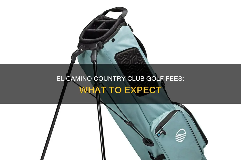 how much for el camino country club golf