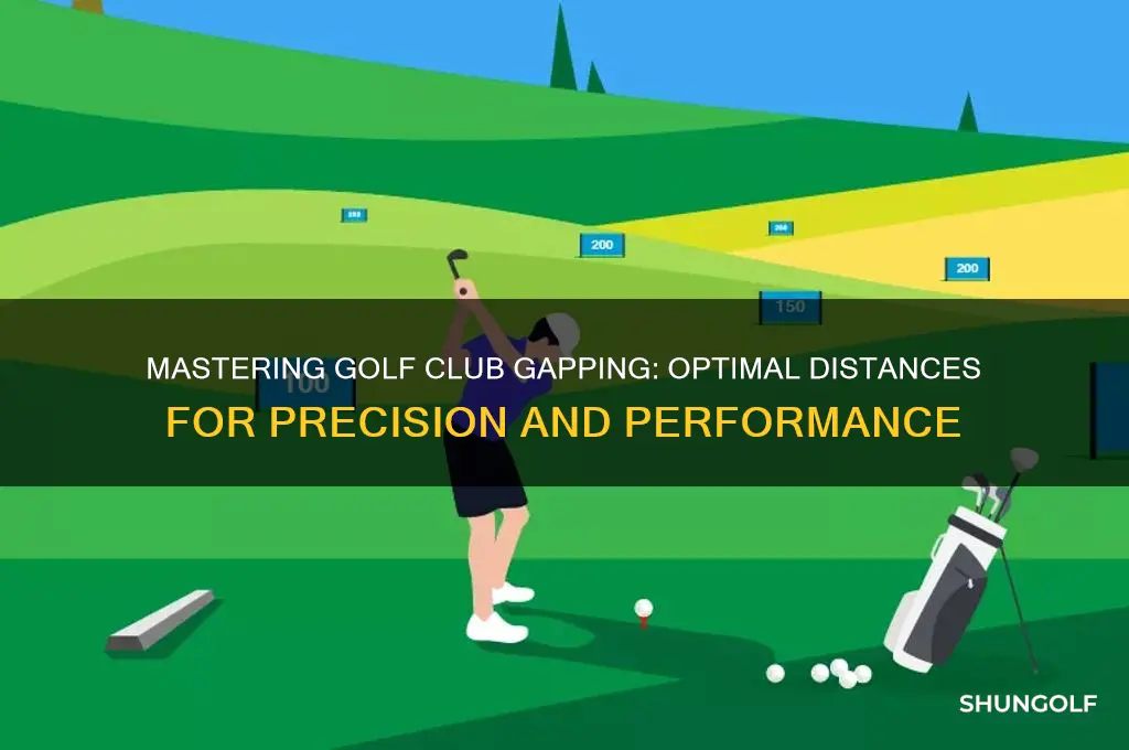 how much gapping should be between golf clubs