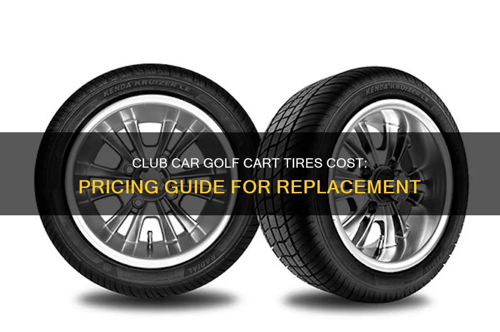 how much golf cart club car tites cose