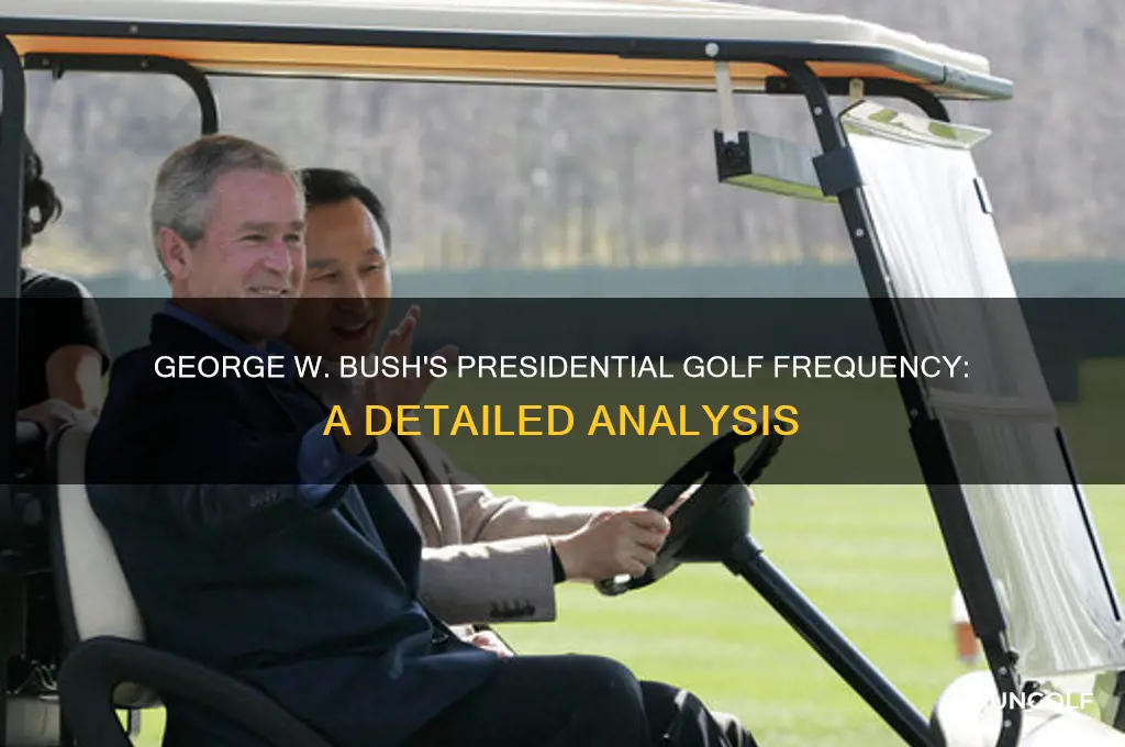 how much golf did george play while president