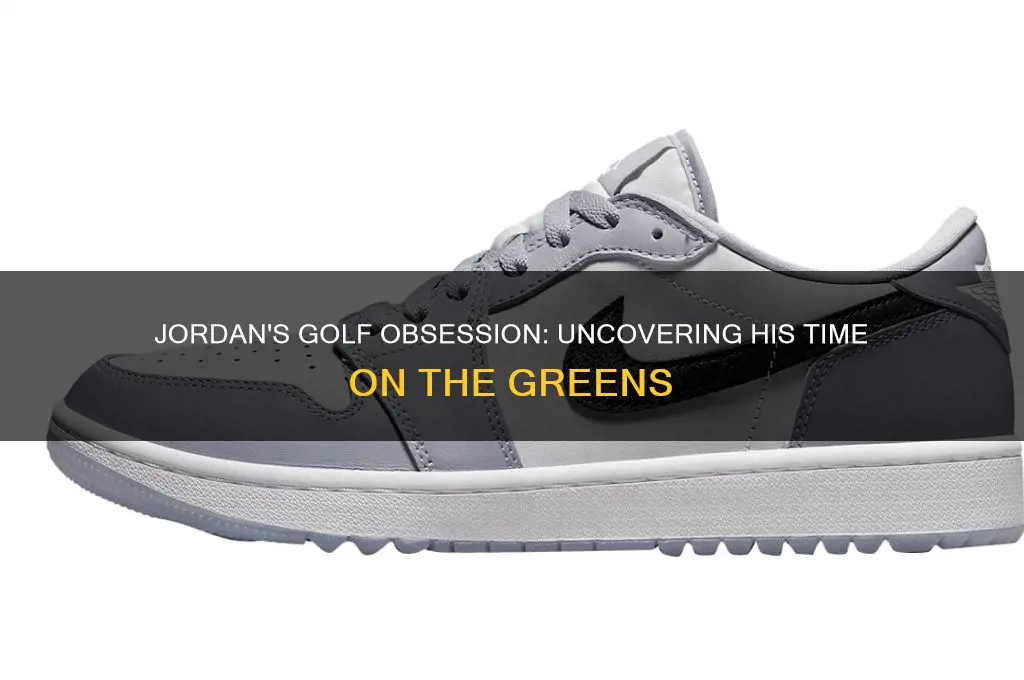 how much golf does jordan play
