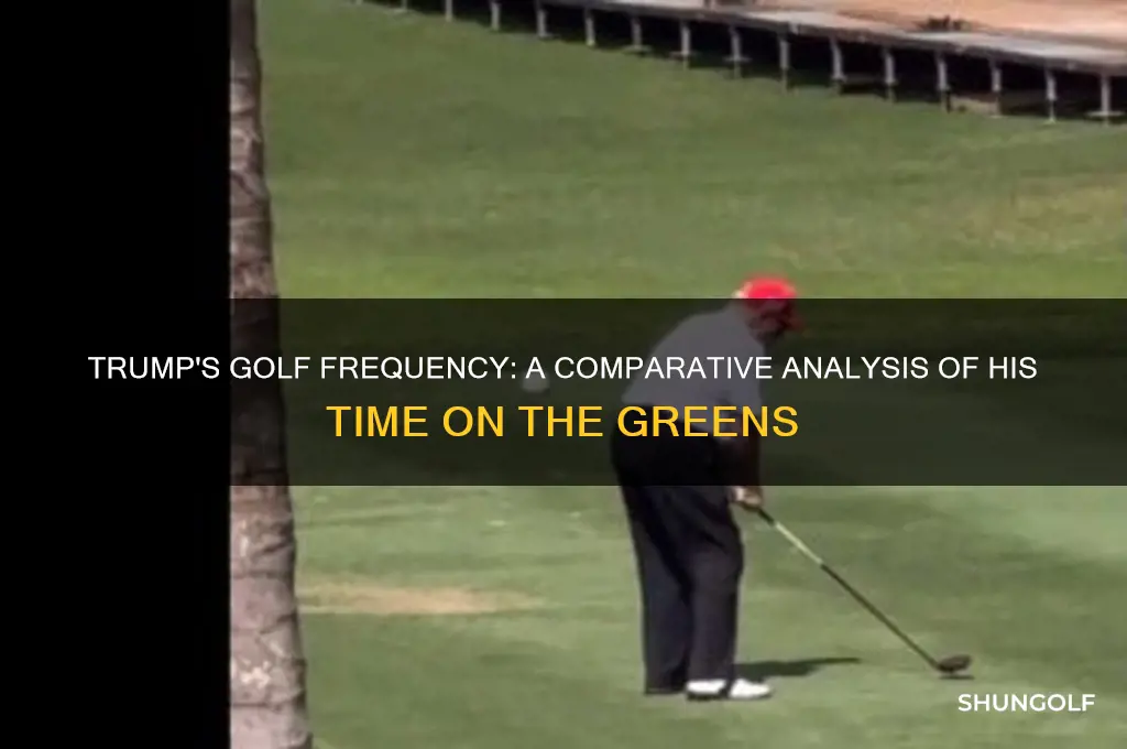 how much golf has trump played comparison