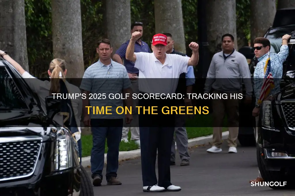 how much golf has trump played in 2025