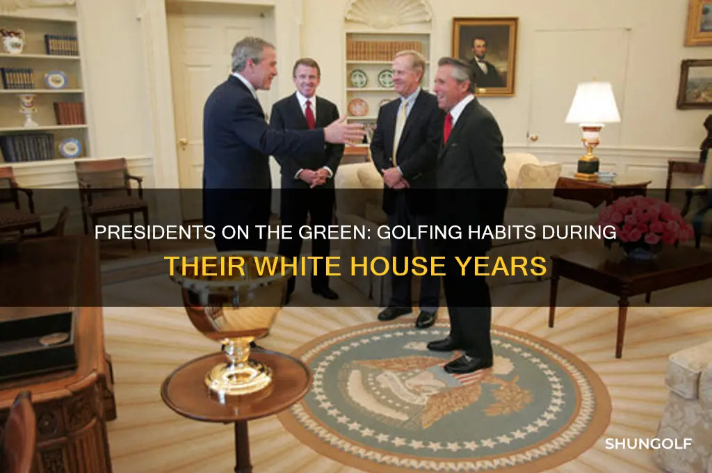 how much golf have presedents played while in office