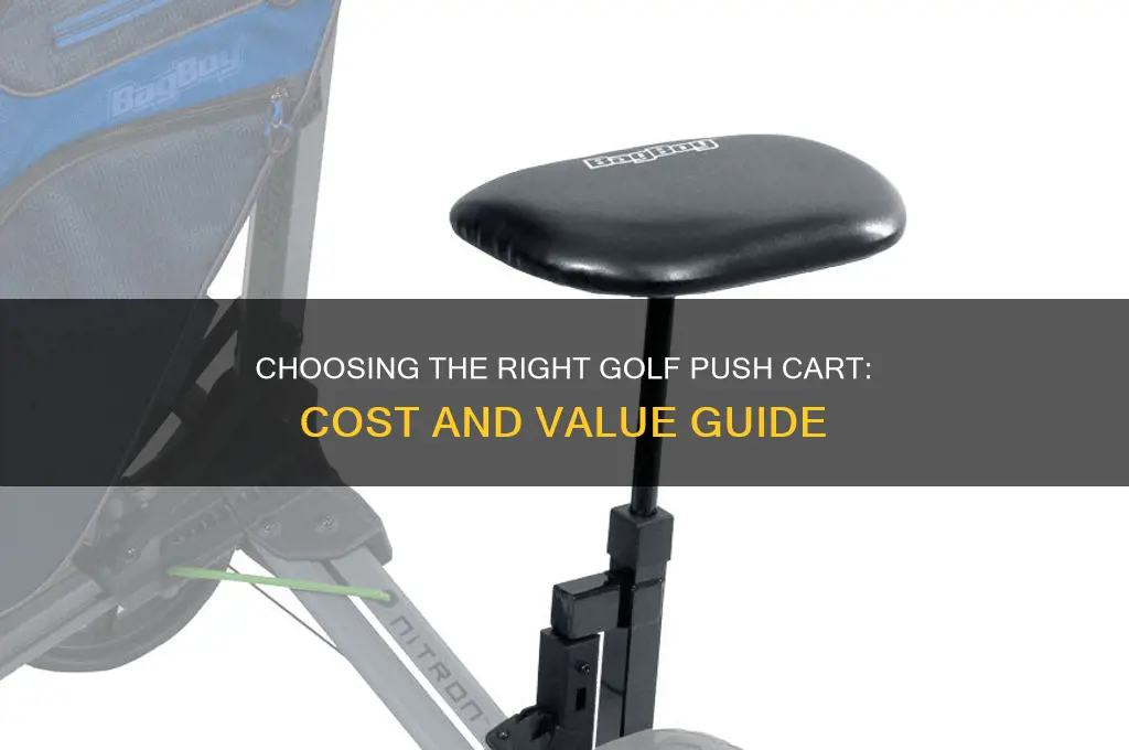 how much golf push cart