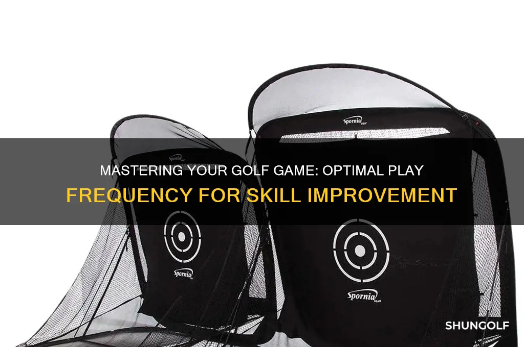 how much golf to play to improve