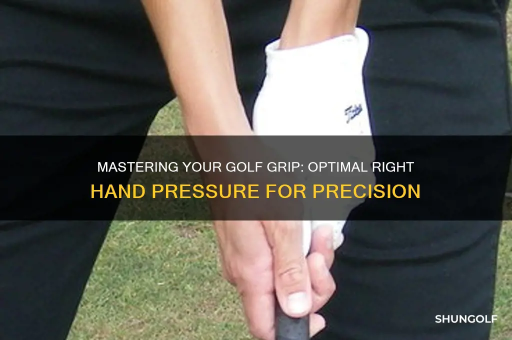 how much grip for right hand on your golf club