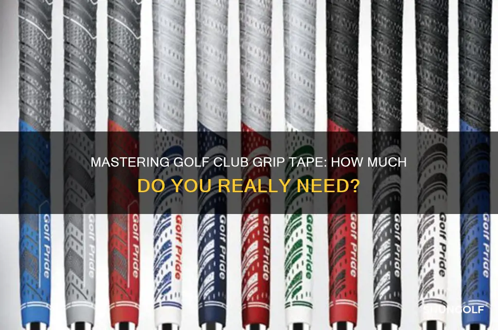 how much grip tape for golf clubs