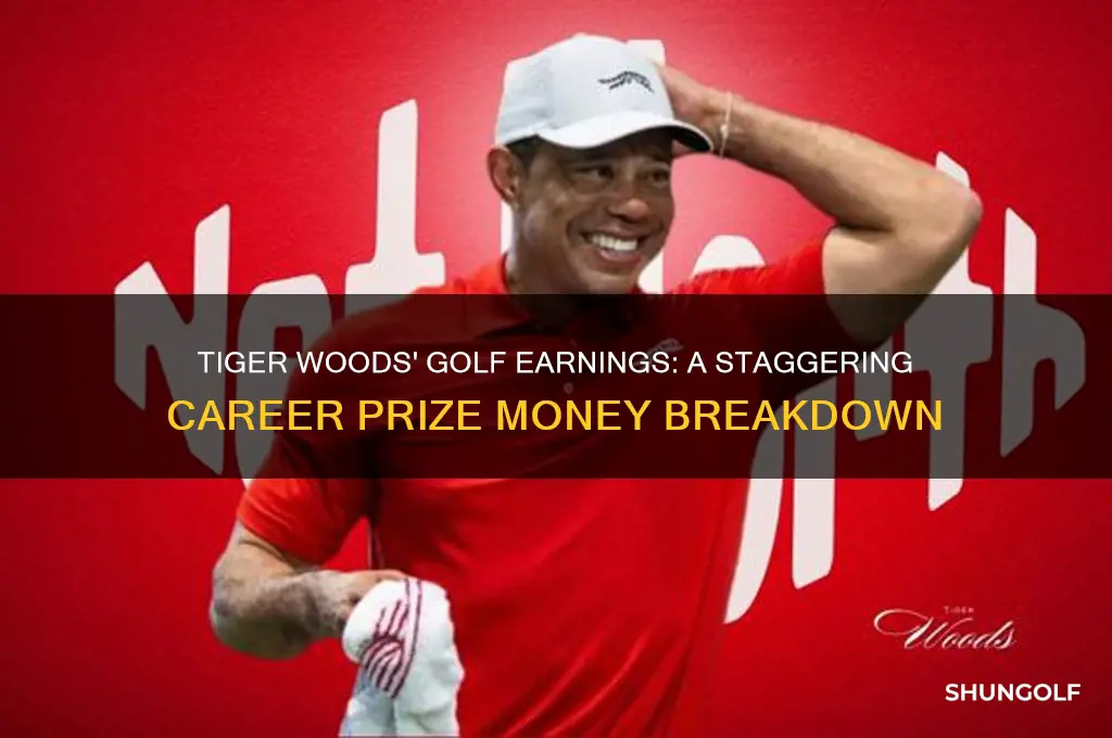 how much has tiger won playing golf