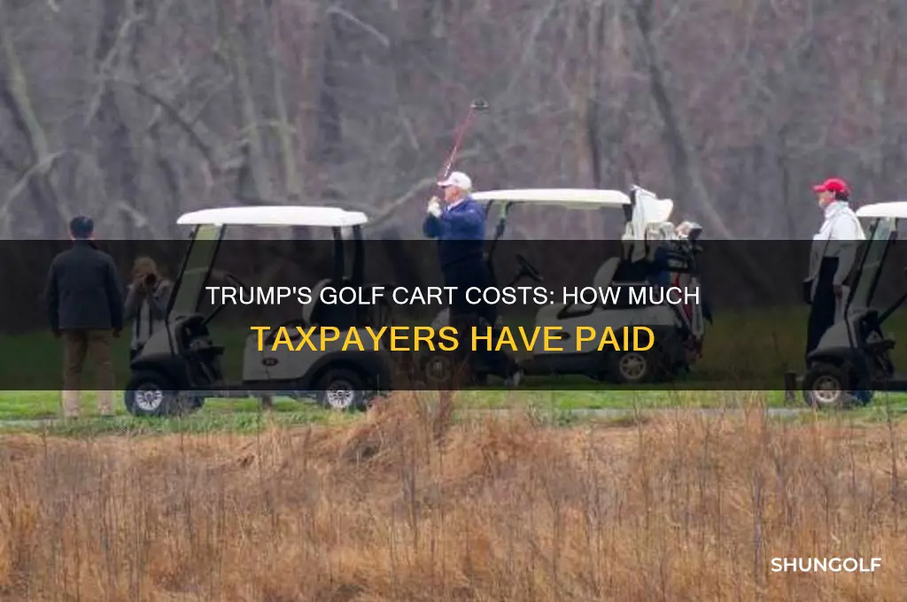 how much has trump charged taxpayers for golf carts