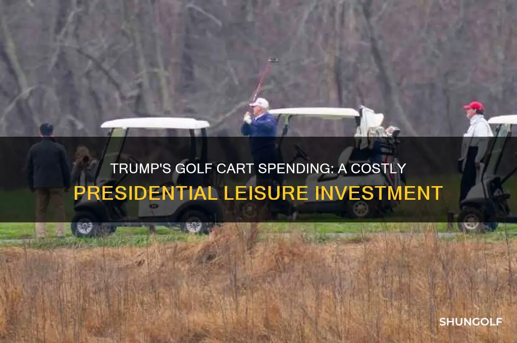 how much has trump spent on golf carts