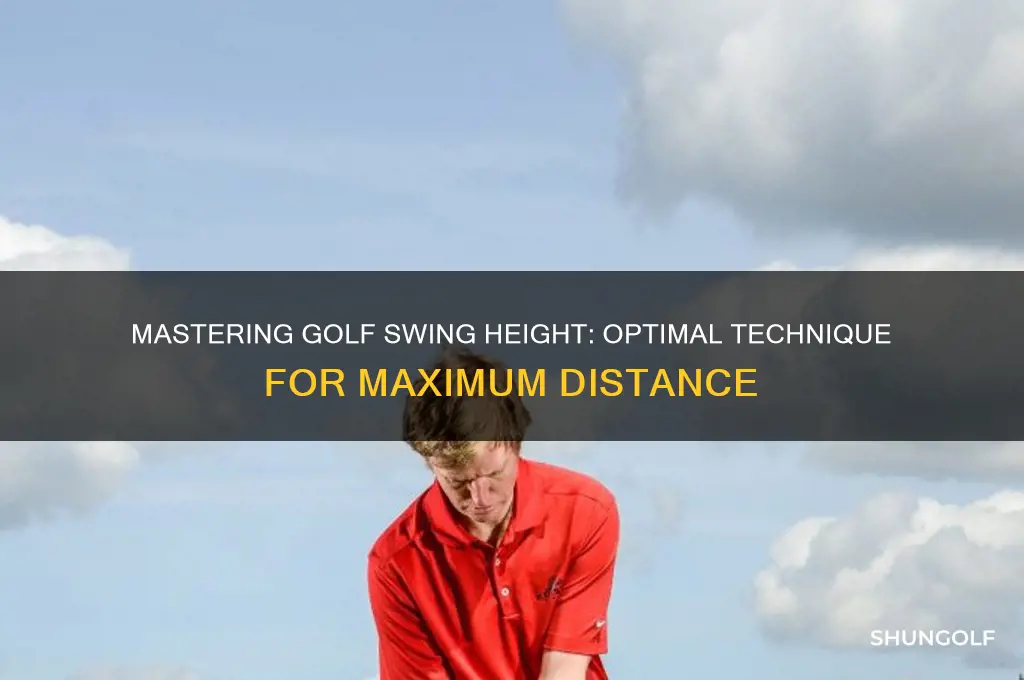 how much height to swing a golf club