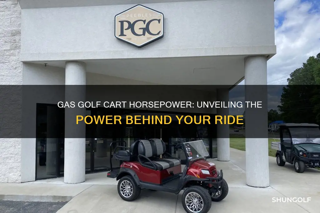 how much horsepower does a gas golf cart have